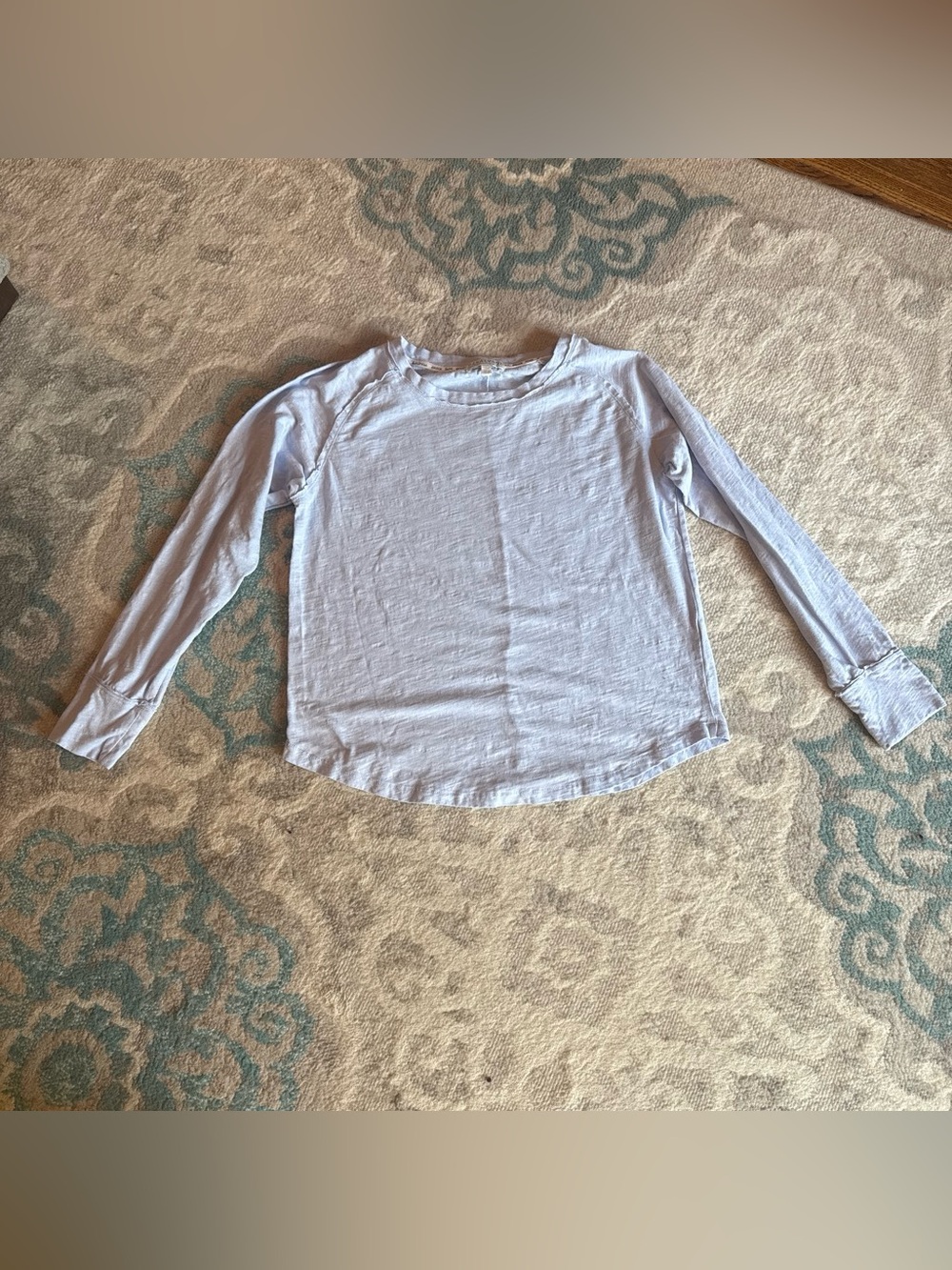 P.J. Salvage Light Blue Long-Sleeve Crewneck Tee